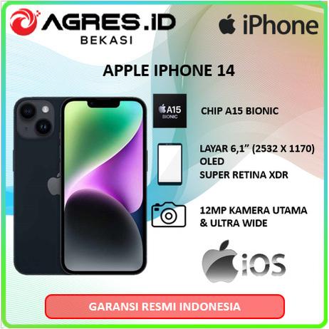 Gambar Apple Iphone 14 Chip A15 Bionic 5C GPU 256Gb 6C CPU Layar 6.1 Oled Retina XDR - Non Bundle, 128Gb / Blue dari Agres ID Bekasi undefined Tokopedia