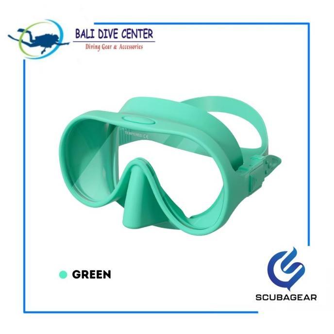 Gambar mask diving frameless m1 - snorkeling not scubapro cressi, zeepro - Hijau dari bebliss8 undefined Tokopedia