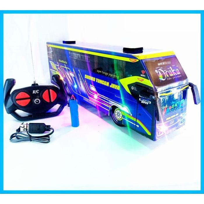 Gambar Mainan Bus Remot Control Telolet Basuri Batre Cas New Best Quality Asli 100% Original - Draka, Lampu + Telolet dari ZPKUUAbvhg8793 undefined Tokopedia