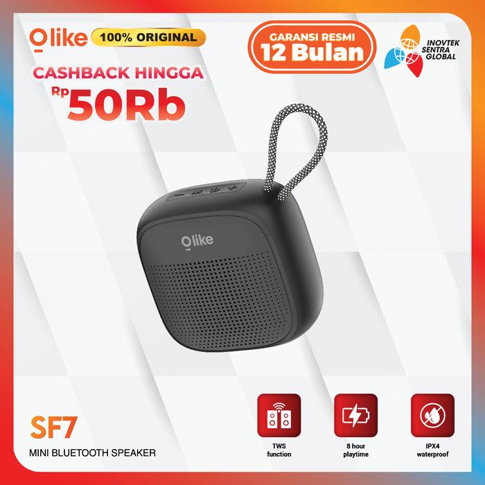 Olike SF9 Wireless Bluetooth Speaker Bass Portable LED Light IPX4 Water  Resistant SF7 Black