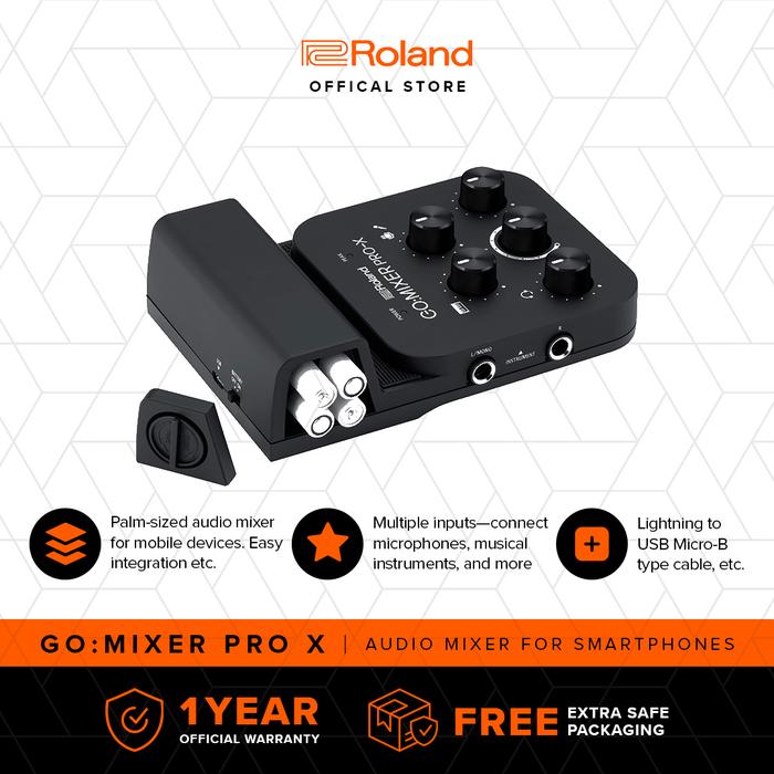 Gambar Roland GO:MIXER PRO X Audio Mixer for Smartphone Music Live Stream dari Roland Official Store undefined Tokopedia