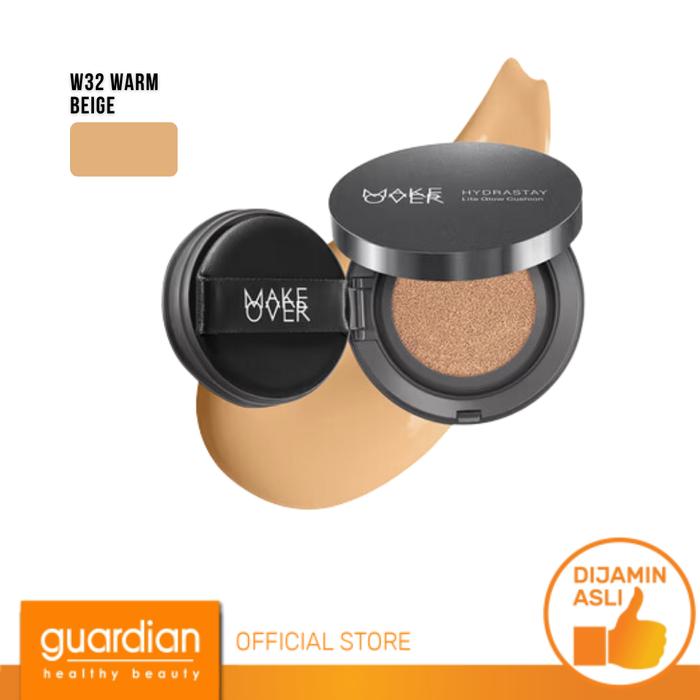 Gambar Make Over Hydrastay Lite Glow Cushion - W32 Warm Beige 15Gr dari Guardian Official Store undefined Tokopedia