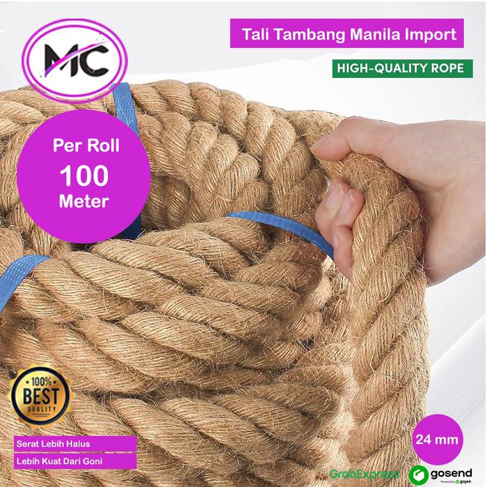 Jual Tali Tambang Manila Per Roll Ukuran Besar Sedang Kecil Tali Tampar ...