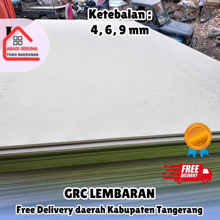 Gambar TERMURAH! GRC BOARD LEMBARAN / BAHAN BANGUNAN GRC DINDING / GRC PLAFON / GRC TAHAN AIR /GRC MOTIF KAYU / GRC 4 mm / GRC 6 mm / GRC 9 mm / GRATIS ONGKIR TANGERANG - 4 mm dari abadibangunan undefined Tokopedia