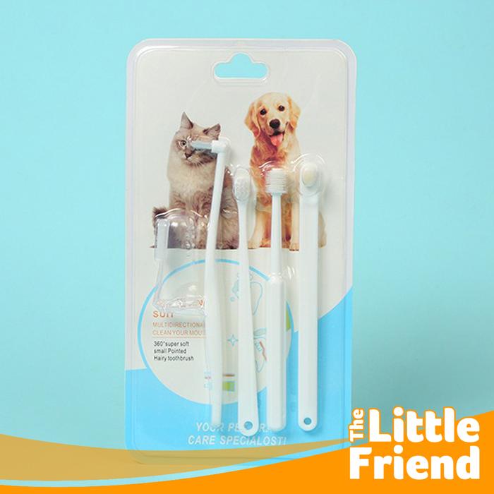 Gambar Sikat Gigi Kucing Anjing dan Odol Pasta Pembersih Gigi Karang Pilihan - Set 5 in 1 dari The Little Friend undefined 5 Tokopedia