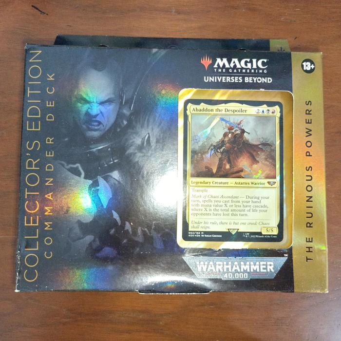 Gambar Magic the gathering warhammer 40.000 collector's edition commander - ruinous powers dari cardgamehouse undefined Tokopedia