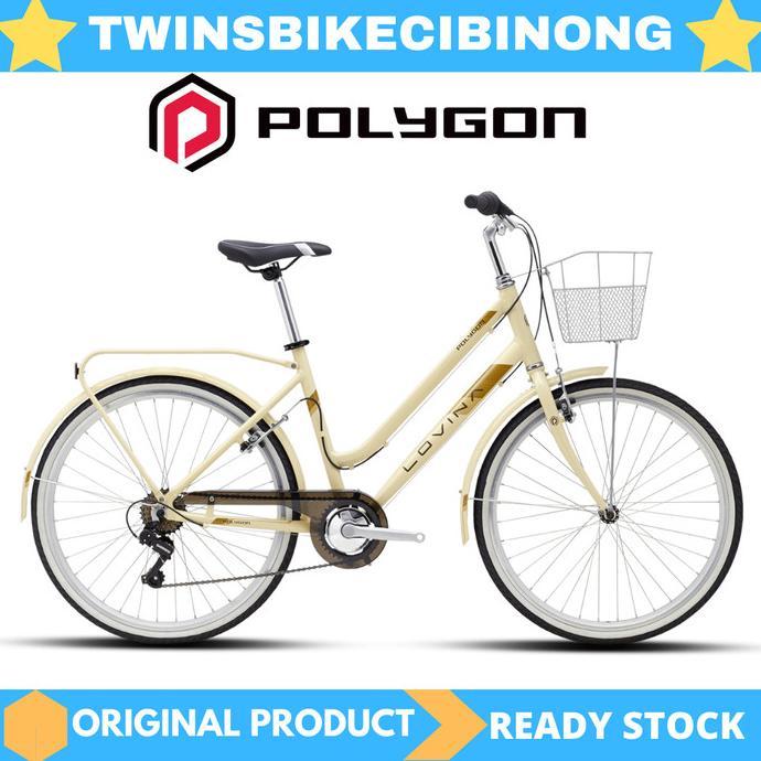 Gambar Sepeda City Bike 26 Polygon LOVINA - Cream dari Bike PRO ID undefined Tokopedia