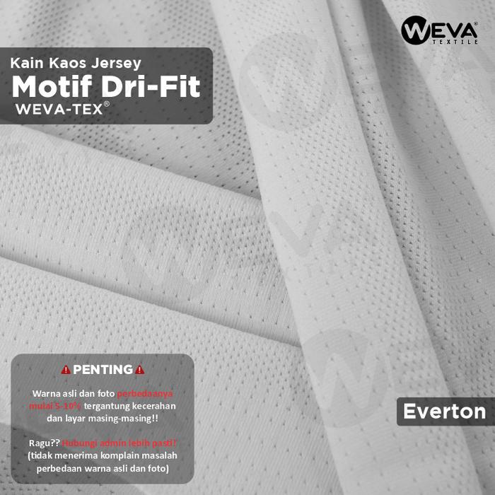 Gambar Bahan Kain Jersey Dryfit MOTIF - Kain Drifit Weva Textile - Part 2 - Everton dari Weva Textile undefined Tokopedia