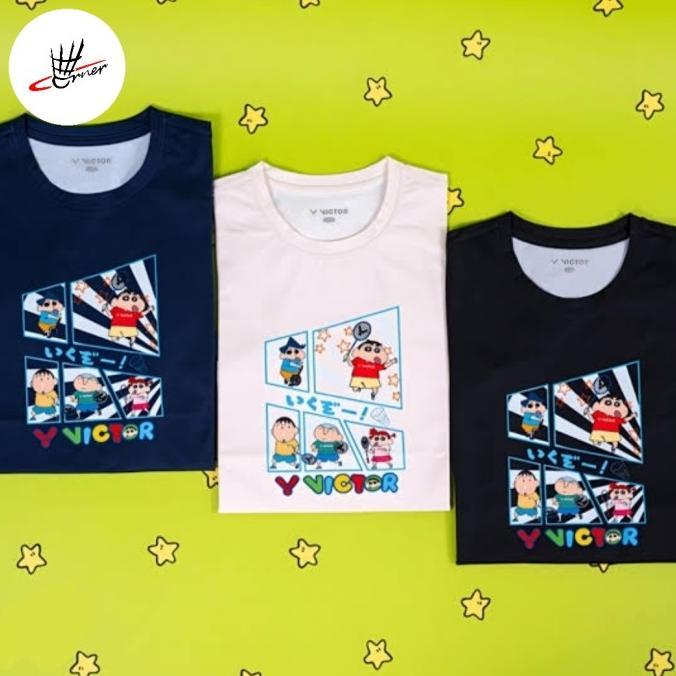 Gambar BEST PRODUK BAJU KAOS BADMINTON BULUTANGKIS JERSEY VICTOR CRAYON SHINCHAN T-404CS T 404 CS T404CS ORIGINAL SELAMAT BERBELANJA - Navy dari jupri colection undefined Tokopedia