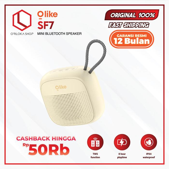 Promo Olike SF9 Wireless Bluetooth Speaker Portable LED Light IPX4