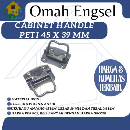 Gambar Cabinet Handle Peti 45 x 39 mm Gagang Peti Tarikan Peti Koper Box - Tanpa Skrup dari Omah Engsel undefined Tokopedia