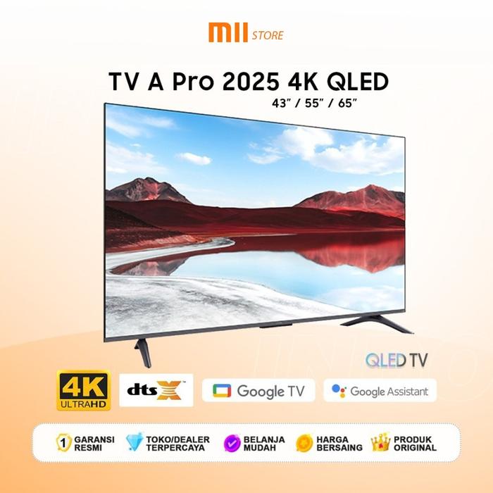 Xiaomi TV A Pro 55 2025 4K/UHD QLED HDR10 di Mii Store Indonesia  Tokopedia