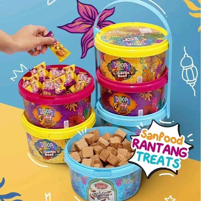 Gambar Veritop isi 3 Snack Rantang Sanfood varian rasa Dloops enak Ekonomis jajan hari raya - 1 RANTANG, SANFOD dari winingcell undefined Tokopedia