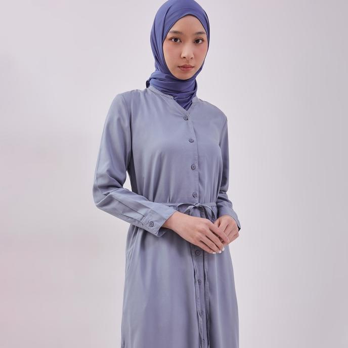 Gambar Dust Kemeja Tunik Aira Biru Ecovero (D. 1604) - L dari DUST Official Store undefined Tokopedia