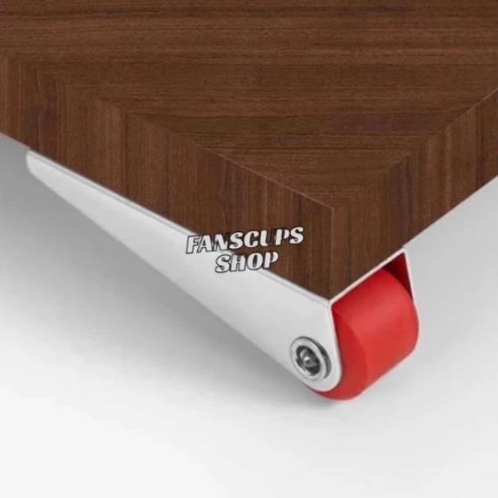 Gambar Roda Mini Alat Penggeser Geser Pintu Rumah Ranjang Kasur Tempat Tidur Rak Lemari Serbaguna - Merah dari Fancups Shop undefined Tokopedia