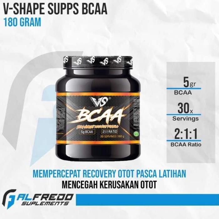 Gambar NEW V-Shape Supps Bcaa 180 Gram 30 Servings For Recovery 2:1:1 Ratio Asam Amino - BLUERASPBERRY [terbaik] - MANGO dari LOCHA SHOP undefined Tokopedia
