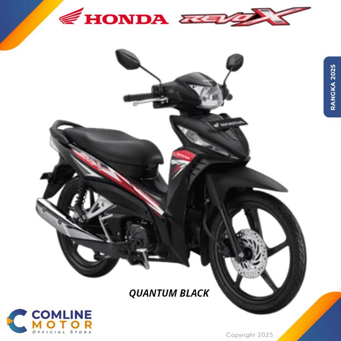 Gambar JaBoDeTaBek-Sepeda Motor Honda Revo X CW - Quantum Black, Bekasi Depok Bogor dari ComLine Motor undefined Tokopedia