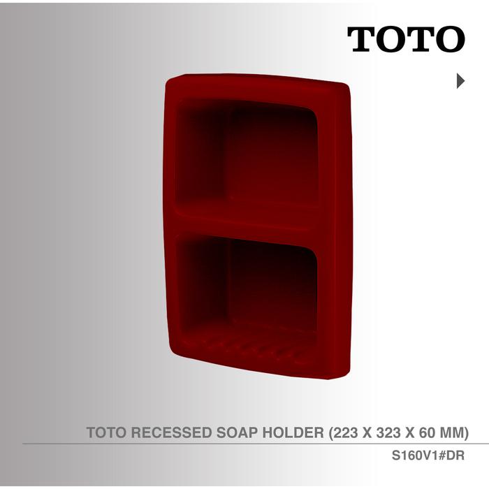 Gambar TOTO S160V1 Recessed Soap Holder |Tempat Sabun Keramik - Putih dari TOTO Indonesia undefined 4 Tokopedia