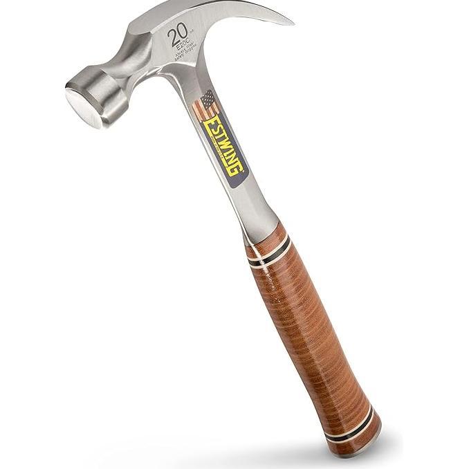 Gambar Estwing E20C 20 Oz Curved Claw Hammer Dengan Pegangan Kulit Wajah Halus dari Timelessa Market undefined Tokopedia