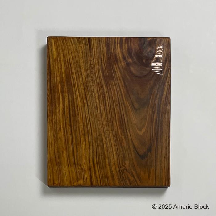 Gambar Teak Cutting Board | Talenan Kayu Jati | 3cm Thickness | Tebal 3cm | Solid Wood | Kayu Utuh - Amario Block - 30cm x 25cm dari Amario Block undefined Tokopedia