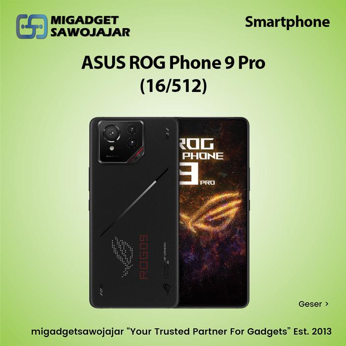 Jual ASUS ROG Phone Pro 16/512 Snapdragon Elite 5800mAh 65W