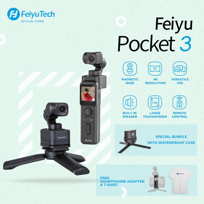 Gambar Feiyu Pocket 3 Cordless Detachable Gimbal Camera - Waterproof Case dari Feiyutech Indonesia undefined Tokopedia