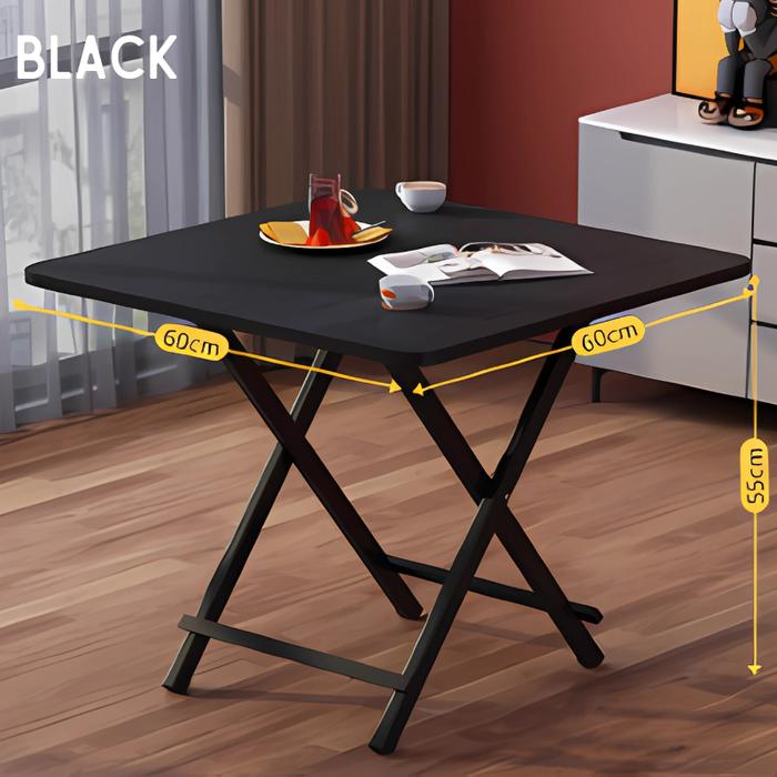Gambar Meja Lipat Portable Miniamalis Meja Jualan Meja Belajar Meja Kumpul Meja Nongkrong Meja Tamu - Z22A1-Black60cm dari Unix Store 88 undefined Tokopedia