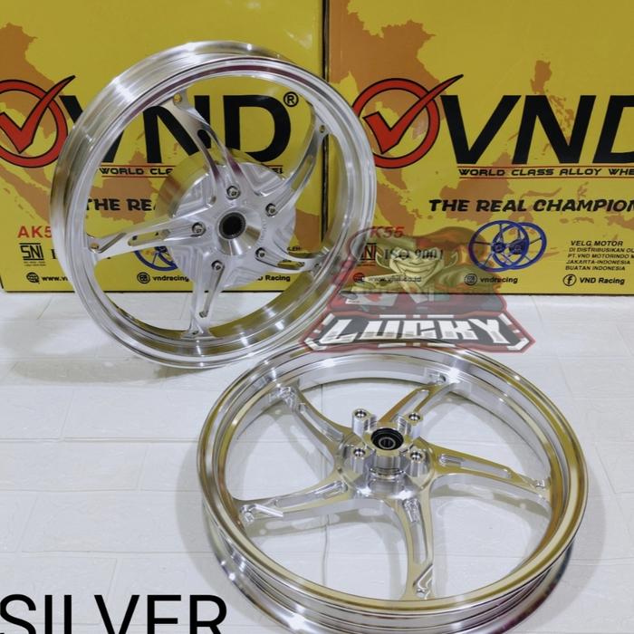 Gambar VELG VND NEW SPEED BINTANG LAUT VARIO 125/150/VARIO 160 CBS/STYLO CBS/BEAT/SCOPPY/GENIO/VARIO 110 RING 14 VND Motorcycle - silver, vario 125/150 dari Lucky star 89 undefined Tokopedia