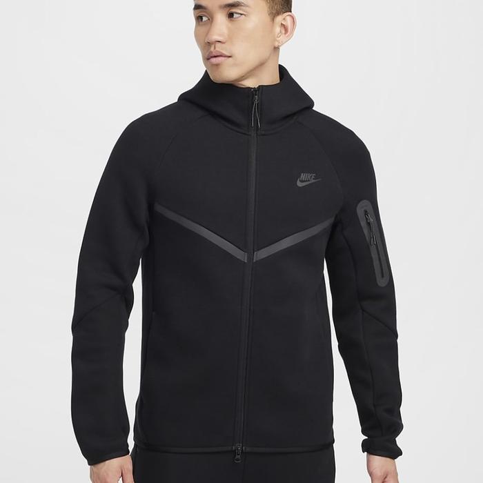 Jaket Hoodie Lari Pria Nike Tech Fleece Full Zip Windrunner Hoodie Mens  HV0950-010 ORIGINAL S