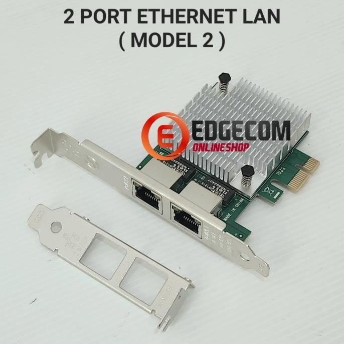 Jual ready stock PCI Express PCIe Network Gigabit Ethernet LAN RJ45 2 ...