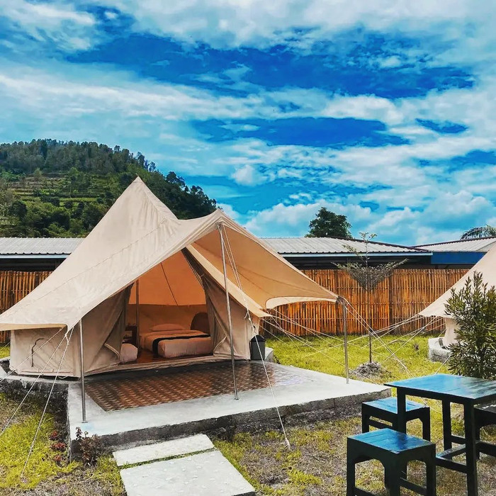 Gambar Tenda glamping Sapari D4 Double Layer 4m - Tahan Hujan untuk Camping Keluarga dari Mgz outdoor undefined Tokopedia