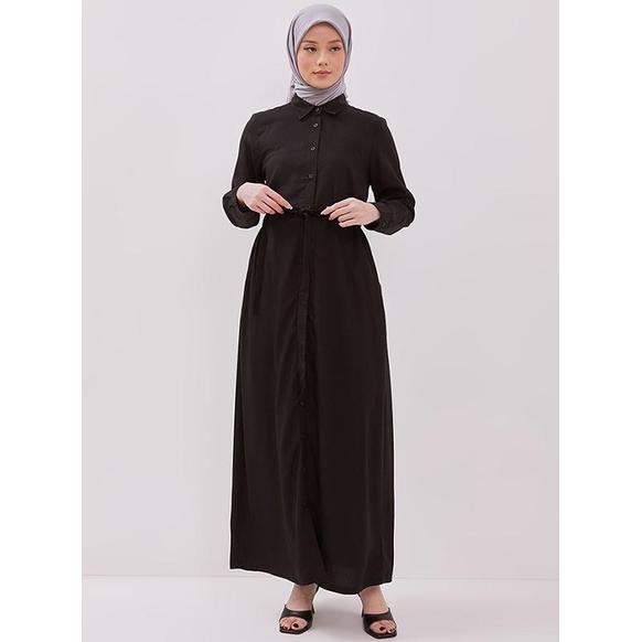 Gambar Dust Maxi Dress Jeanne Hitam Ecovero Comfease (D. 4132) - L dari DUST Official Store undefined Tokopedia