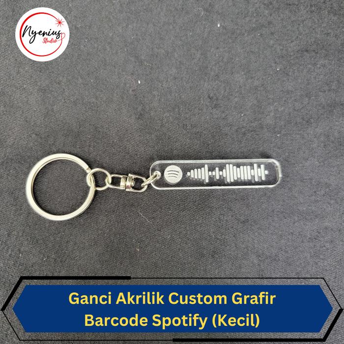 Gambar Gantungan Kunci Akrilik Custom Grafir Playlist Musik Spotify | Ganci Custom Murah - Kecil dari Nyenius Studio undefined Tokopedia