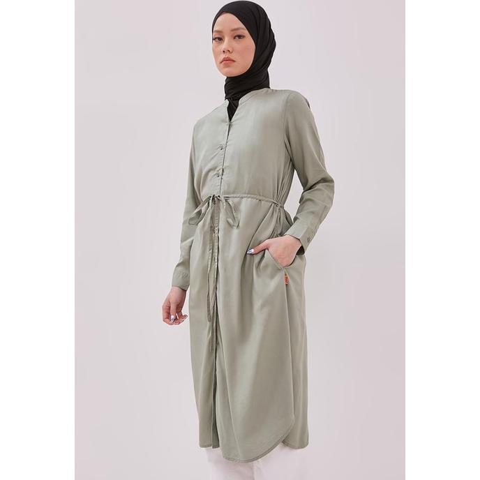 Gambar Dust Kemeja Tunik Aira Hijau Ecovero (D. 1606) - XL dari DUST Official Store undefined Tokopedia