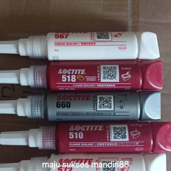 Gambar Ready Loctite 510/ 515/ 518/ 567/ 572/ 577/ 660 Flange Sealant 50Ml - 518 dari Jullian official undefined Tokopedia