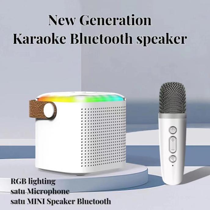 New Stock Mini Speaker Bluetooth Karaoke Set Lengkap Ori Ktv Rumah Satu  Mikrofon Mic Wirelessportable Wireless Mini Bluetooth Speaker 1mic Set