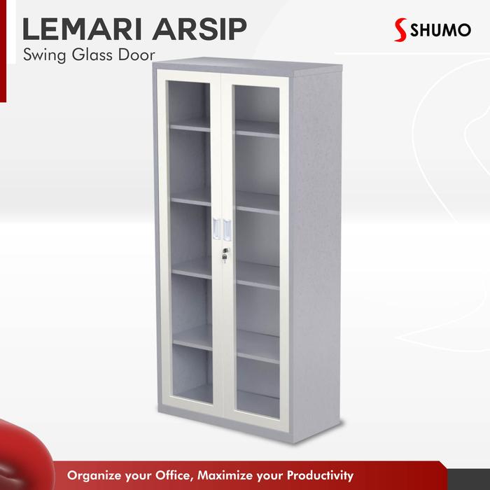 Gambar Lemari Arsip Besi 2 Pintu Swing Kaca| Kantor Dokumen |Pintu Buka|File - LEMARI ARSIP, DIRAKIT dari Citra furniture undefined Tokopedia