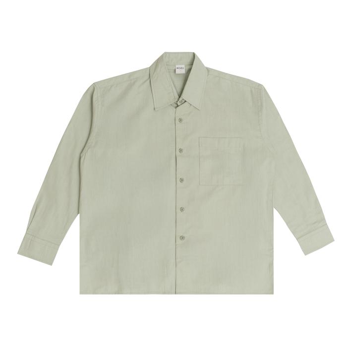 Gambar KOZE Oversized Long Shirt All Color - Kemeja Lengan Panjang Pria - Sage Green, L dari koze shop undefined Tokopedia