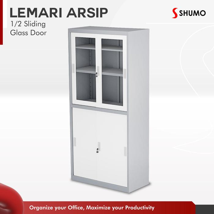 Gambar Lemari Arsip Besi 2 Pintu Sliding pintu Kaca|Kantor| Sleding |Geser - LEMARI ARSIP, DIRAKIT dari Citra furniture undefined Tokopedia