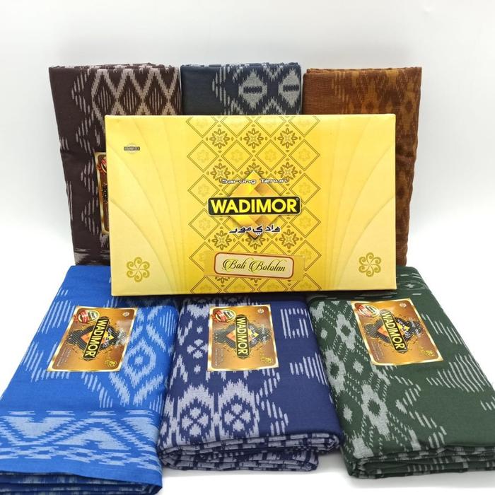 Gambar SARUNG WADIMOR MOTIF BALI PRIA KAIN TENUN SAMPING SOKET BATIK TRADISIONAL PREMIUM SARUNG TERLARIS TERBARU 2025 - BALI BIRU, L 200X120 dari Agnia Market.ID undefined Tokopedia