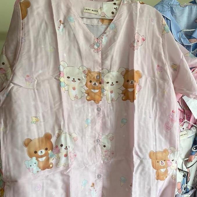Gambar Lazy Days - Piyama Tencel Celana Pendek [Sleepy Vol 1] - Rilakuma dari Enigma Rins undefined Tokopedia