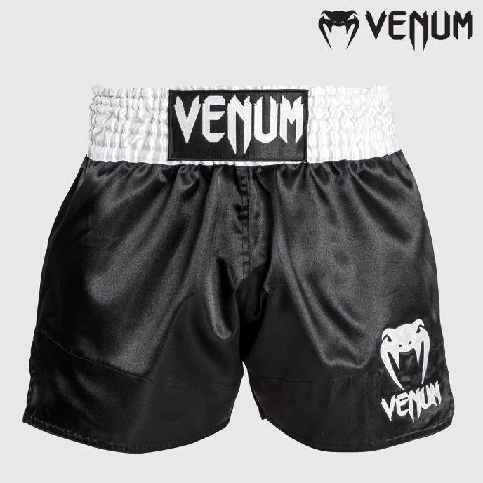 Gambar BEST PRODUK CELANA MUAY THAI VENUM CLASSIC MUAY THAI SHORTS BLACK/WHITE/WHITE SELAMAT BERBELANJA - S dari Grosir momosi61 undefined Tokopedia