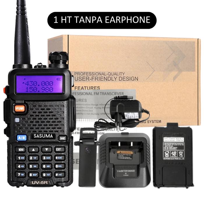 Gambar REAM Walkie Talkie HT Dualband UV5R VHF UHF 8 Watt 2800Mah Jarak Jauh - 1 HT TANPA EAR dari Ream Store Indonesia undefined Tokopedia
