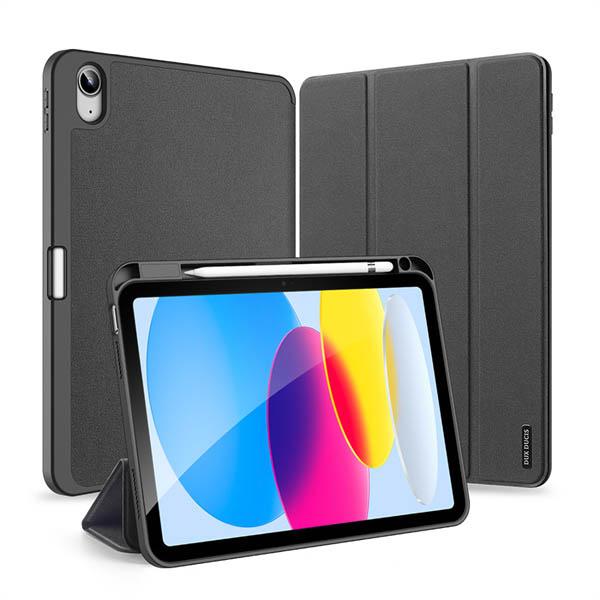 Gambar For iPad Gen 11 Inch 2025 DUX DUCIS Trifold Protective Case Full Protect Tri-Folding Standing Stand Modis Anti Scratch Fingerprint Magnet Magnetic Tahan Bentur Warna Hitam Navy Pink Slot pen Pencil Stylus Protection Pelindung Guard Shockproof Dropproof - Hitam, Gen 11 dari Glee Acc undefined Tokopedia