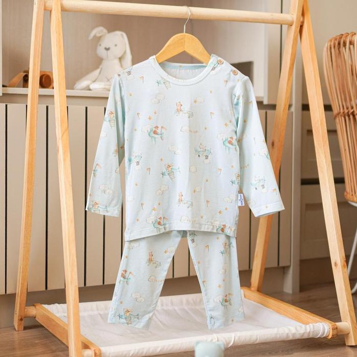 Gambar Nice Kids - Tencel Dreamland Kids Pajamas Piyama Baju Tidur Anak Premium Unisex (6 Bulan-4 Tahun) - Car and Plane, 6-12 Months dari CV DikaOlshoop undefined Tokopedia