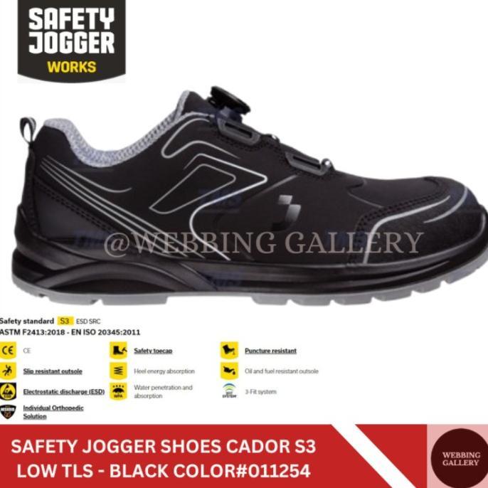 Gambar BEST PRODUK SEPATU SAFETY JOGGER CADOR S3 LOW TLS BLACK ORIGINAL #011254 SELAMAT BERBELANJA - 39 dari GROSIR MITA1 undefined Tokopedia