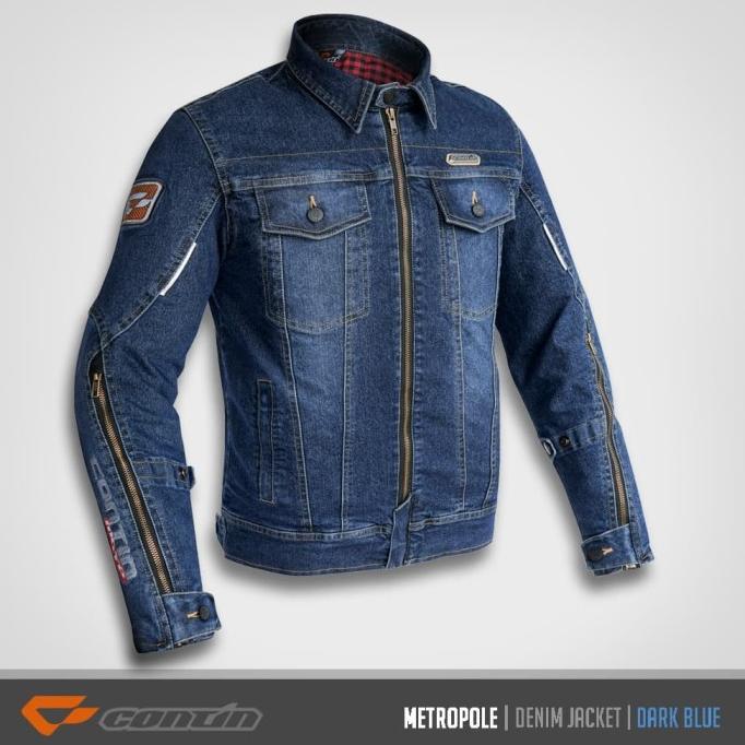 Gambar New Product - Continmoto Metropole Denim Blue | Contin Metropole | Jaket Motor Selera Seru- - S dari Selera Seru- undefined Tokopedia