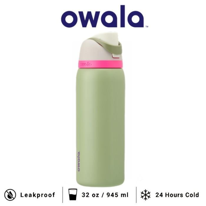 Gambar 【Cod】100Ori Owala Freesip 32-Ounce (945Ml) Insulated Stainless-Steel Water Bottle - Neo Sage dari toko.asesoris.1 undefined Tokopedia