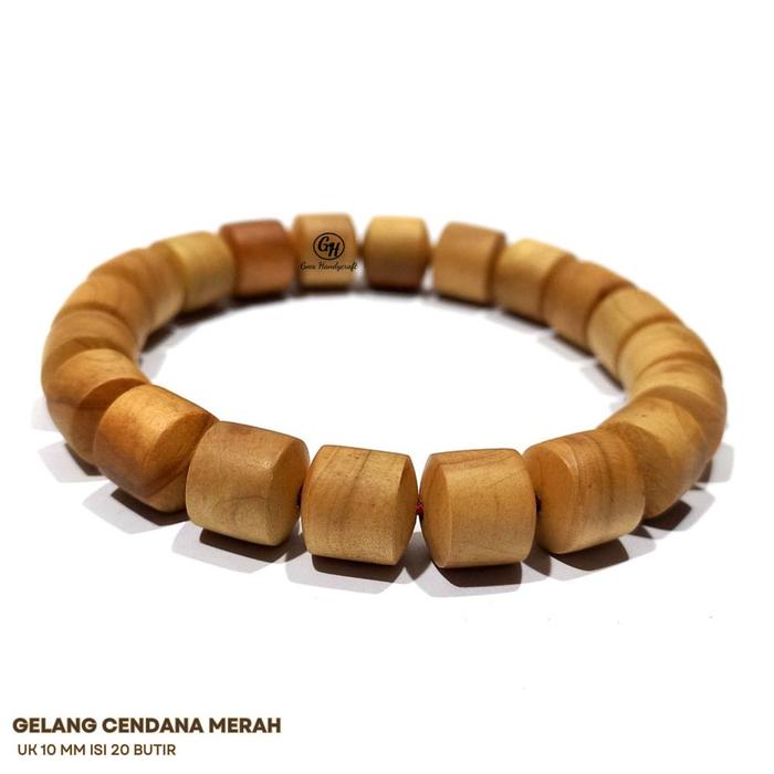 Gambar GELANG kayu GALIH CENDANA MERAH Model Tabung ASLI WANGI NATURAL Alami - 10 mm dari Goes Handycraft undefined Tokopedia