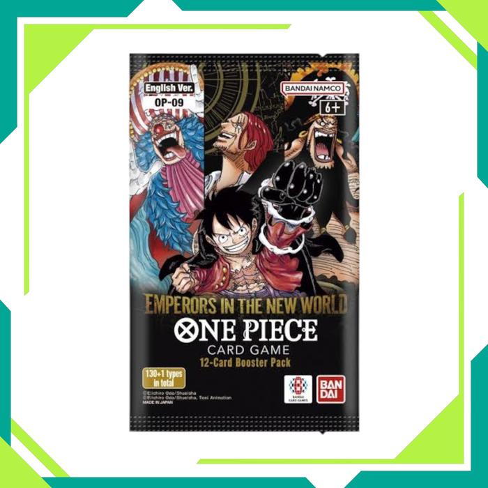 Gambar One Piece OP 09 ENGLISH Booster Box The Four Emperors Bandai Inggris Card Game TCG - 1 Pack dari Kinezo Store undefined Tokopedia